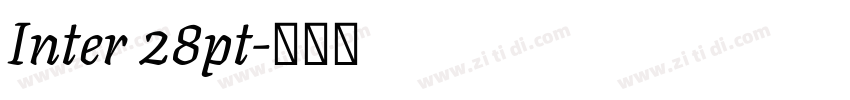 Inter 28pt字体转换